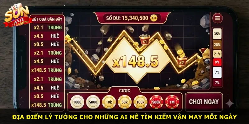 Địa điểm lý tưởng cho những ai mê tìm kiếm vận may mỗi ngày