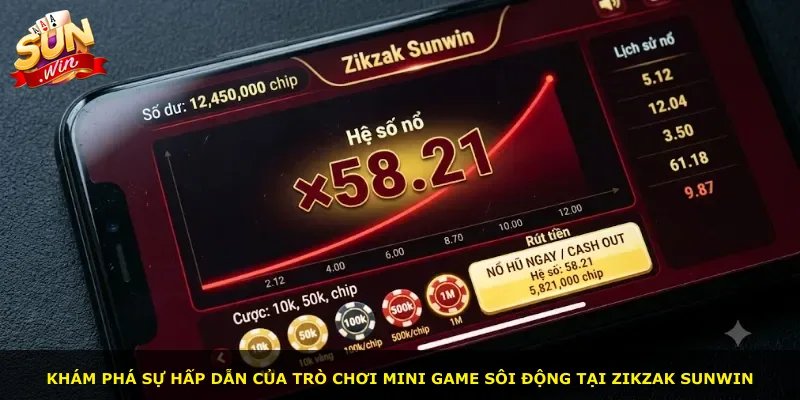 Khám phá sự hấp dẫn của trò chơi mini game sôi động tại Zikzak Sunwin