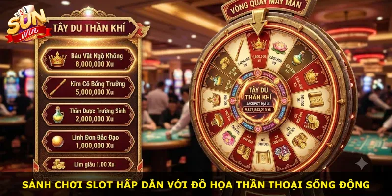 Sảnh chơi slot hấp dẫn với đồ họa thần thoại sống động