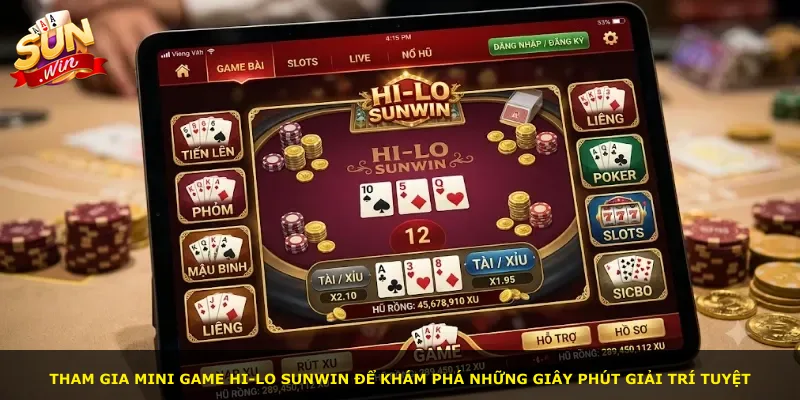 Tham gia mini game Hi-lo Sunwin để khám phá những giây phút giải trí tuyệt