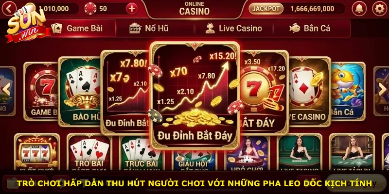 Trò chơi hấp dẫn thu hút người chơi với những pha leo dốc kịch tính
